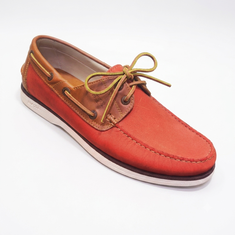 Mocasín Mega Casual Náutico – Cuero genuino, planta en caucho