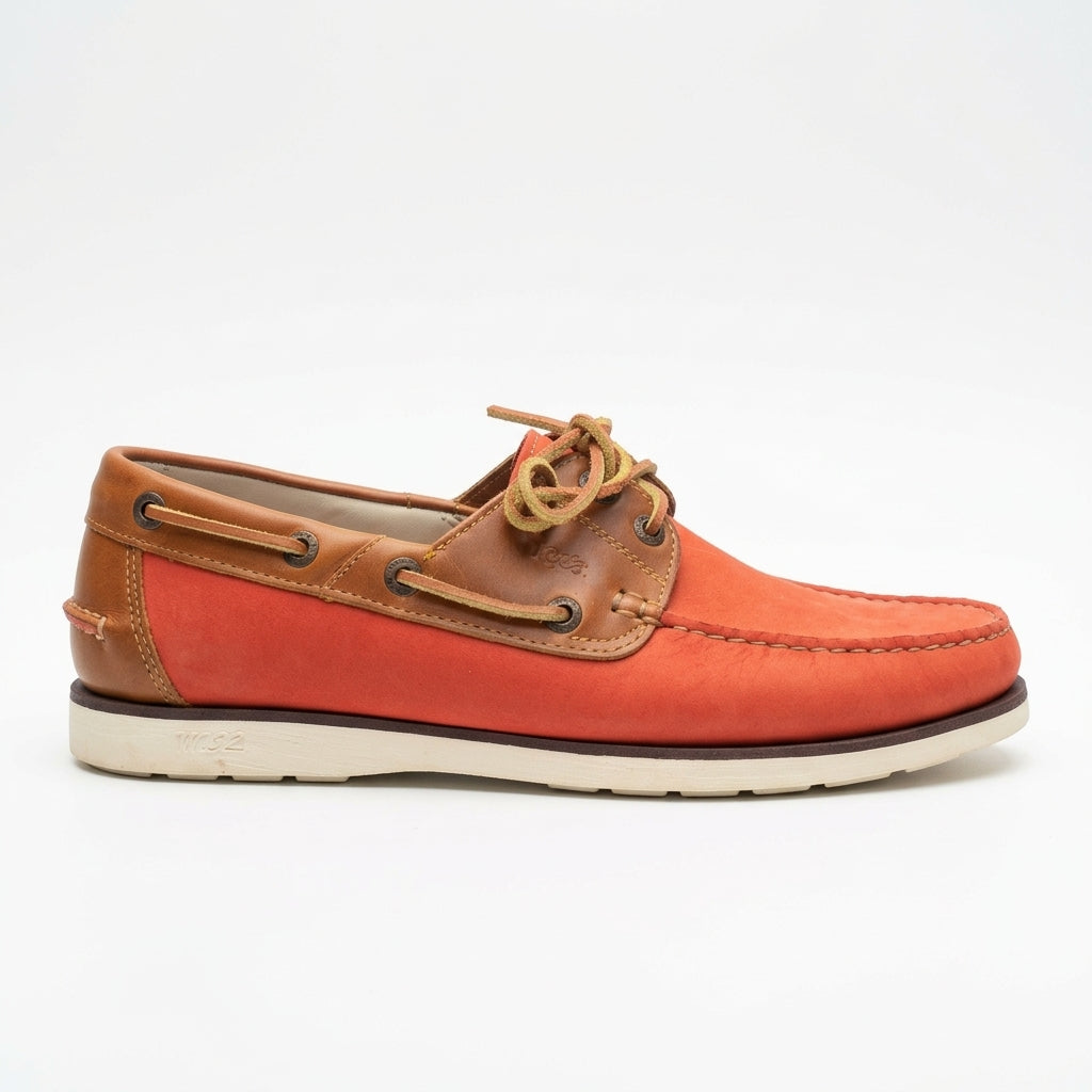 Mocasín Mega Casual Náutico – Cuero genuino, planta en caucho