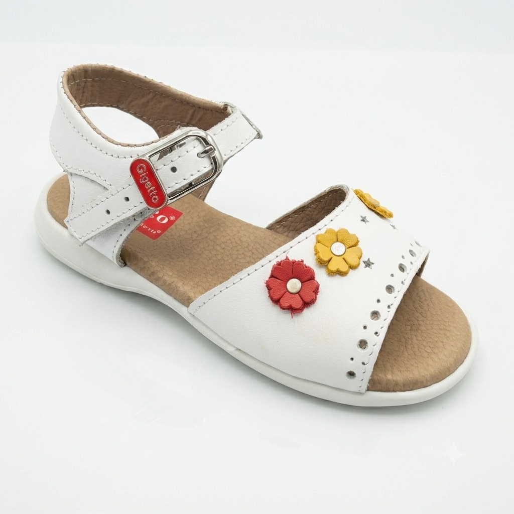 Sandalia Niña Gigetto Pala Calada – Flores y colores