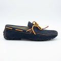 Mocasín MEGA Driver en cuero nobuck azul