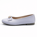 Zapatilla AGAPE Moño Corazón – Baleta blanca femenina slip-on